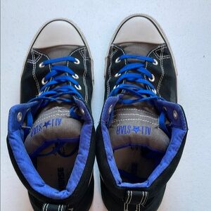 Converse All Stars Black and Blue Sneakers